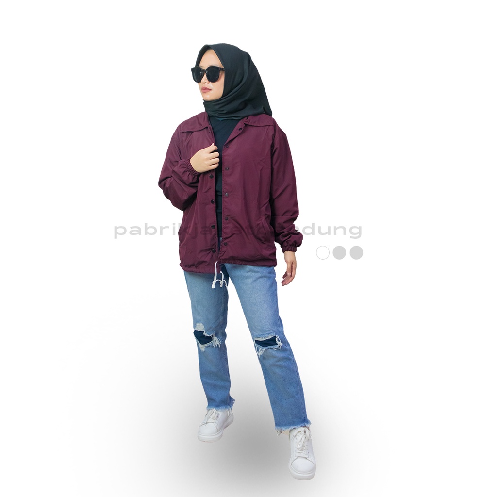 JACKET Coach BASIC MARON II Jaket Coach Polos II jaket  Windbreakers model TRENDY