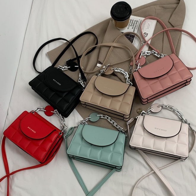 BJ15186 - BLACK/GREEN/KHAKI/RED/WHITE - TAS WANITA FASHION IMPORT MODIS ELEGAN TERMURAH TERLARIS TERBARU BAGSTORE JAKARTA TAS BATAM BQ2954 ELJ5186 LT1323