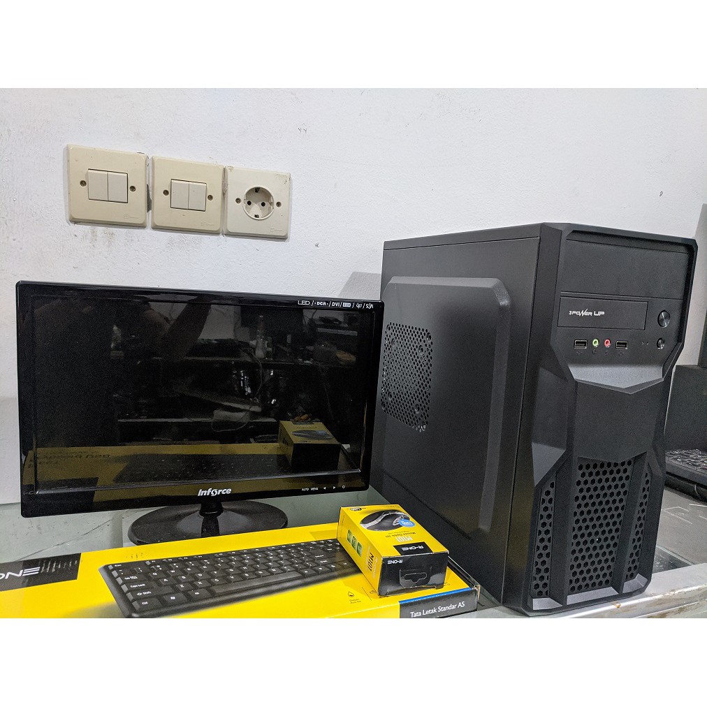 FULLSET PC RAKITAN AMD A4 3300 / RAM 4GB DDR3 LENGKAP