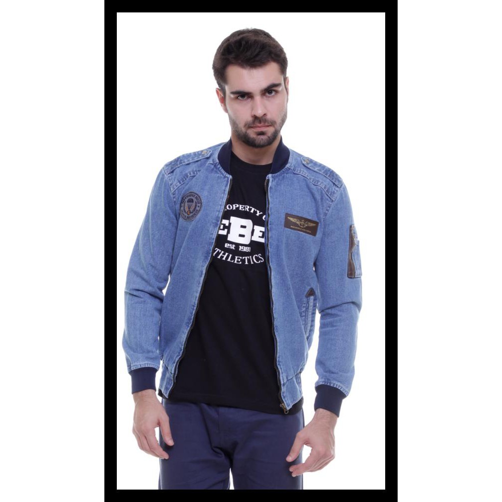 81 Jaket Jeans Model Bomber Terbaru