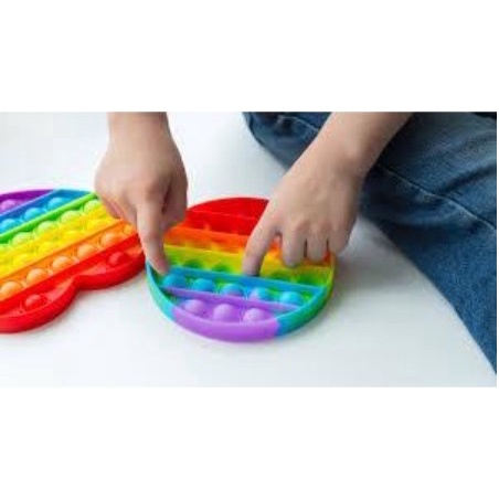 [Grosir] POP IT MURAH RAINBOW DAN PUTIH KARAKTER fidget push Pop Its Fidget Toy Push bubble kids POPIT-2