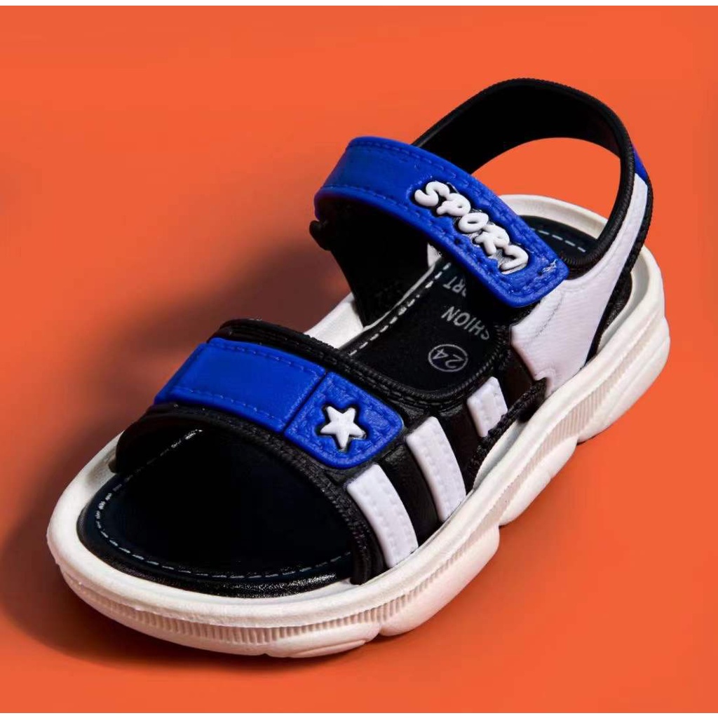 LittleAaron GO STAR Sandal gunung Sepatu Sandal Anak Laki Laki Bahan PU Model Lucu 1-6 Tahun Import Sport Termurah