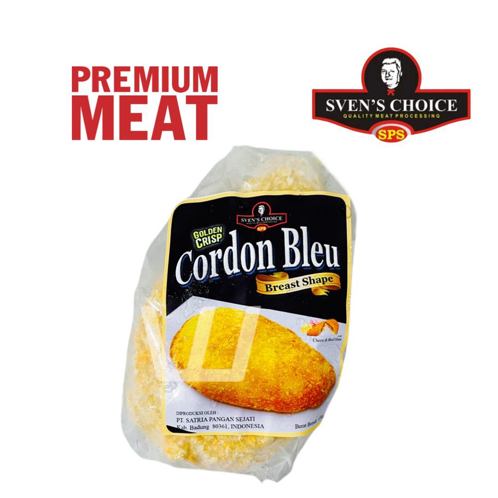 

SVEN'S CHOICE CHICKEN CORDON BLEU BREAST SHAPE 150G real cheese cheddar