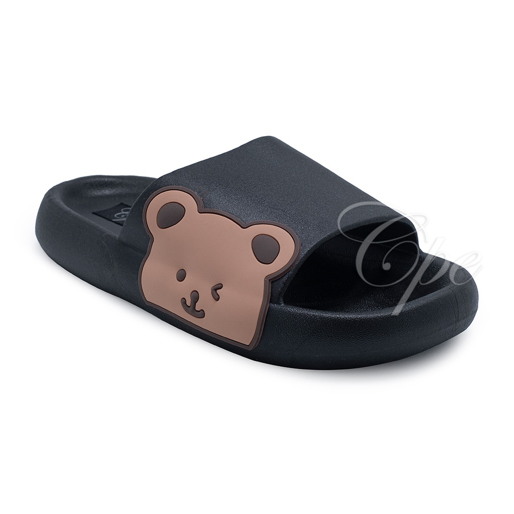 CALL SLPT CUTE BEAR Sandal Slop Slip On Teplek Wanita Sandal Cewek-3