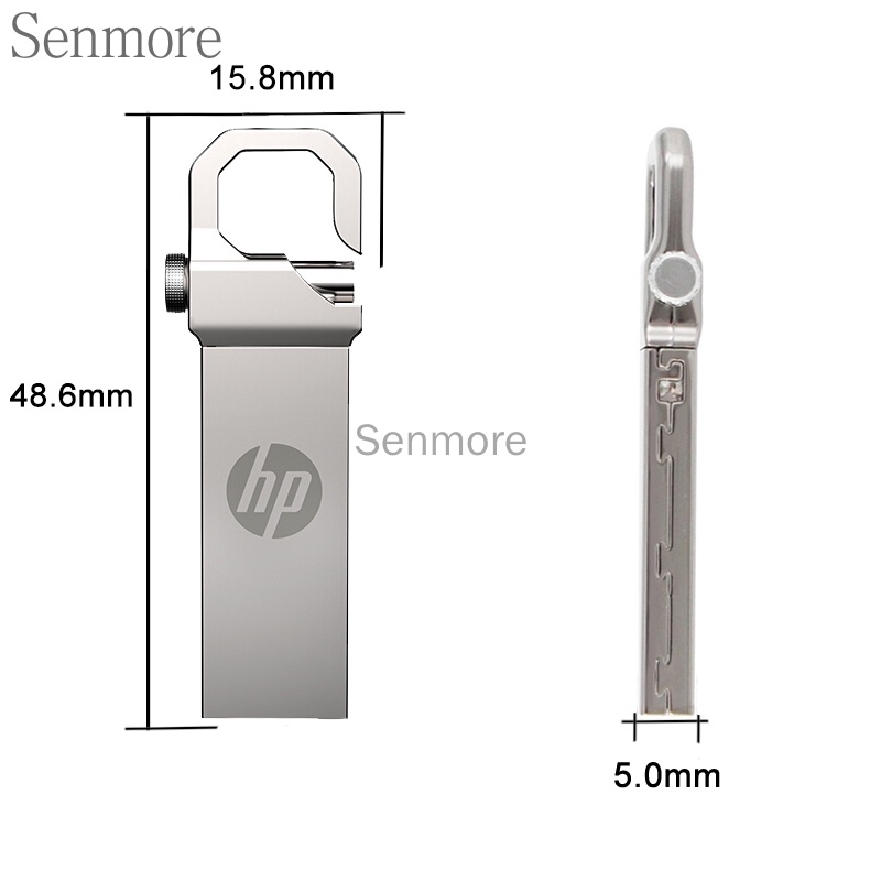 Hp Flashdisk Usb 2TB Bahan Logam Anti Air Kecepatan Tinggi + adapter OTG