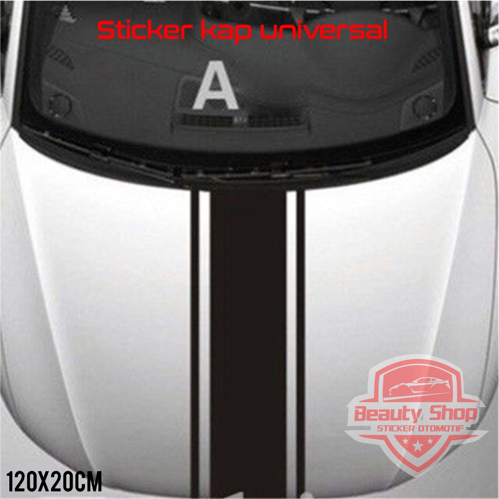 stiker cutting kap mobil honda daihatsu mazda hyundai toyota sedan universal 120x20cm