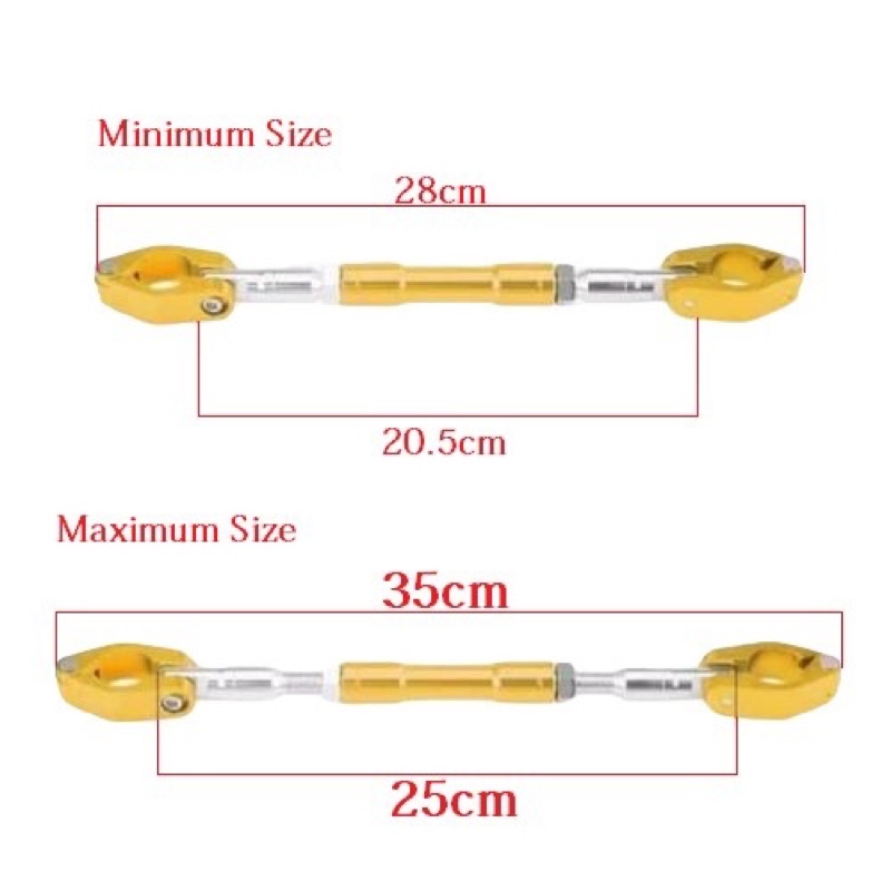 Palang Stang Variasi - Stabilizer Penahan Stir Fatbar Motor Jumbo Universal Pcx Adv Nmax Xmax Vixion