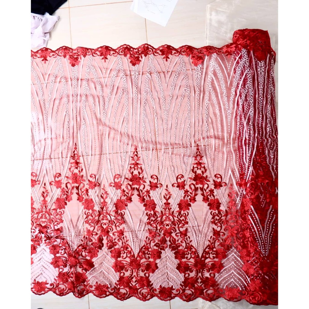 BROKAT MURAH/TILLE MURAH/BAHAN KEBAYA/BROKAT 3D