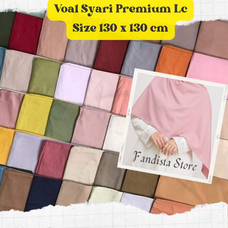 Jilbab - kerudung segi empat voal syari