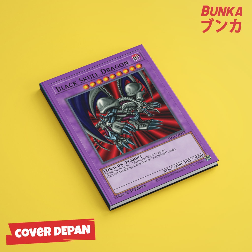 

Notebook Yu Gi Oh Black Skull Dragon Hardcover A5 Skin Buku Tulis Catatan Notes Agenda Planner Jurnal