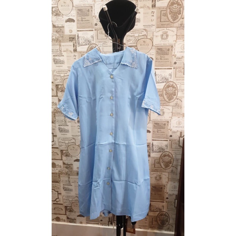 dress biru muda