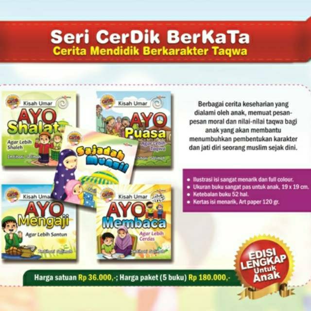 Seri Cerdik Berkata ; Cerita Mendidik Berkarakter Taqwa