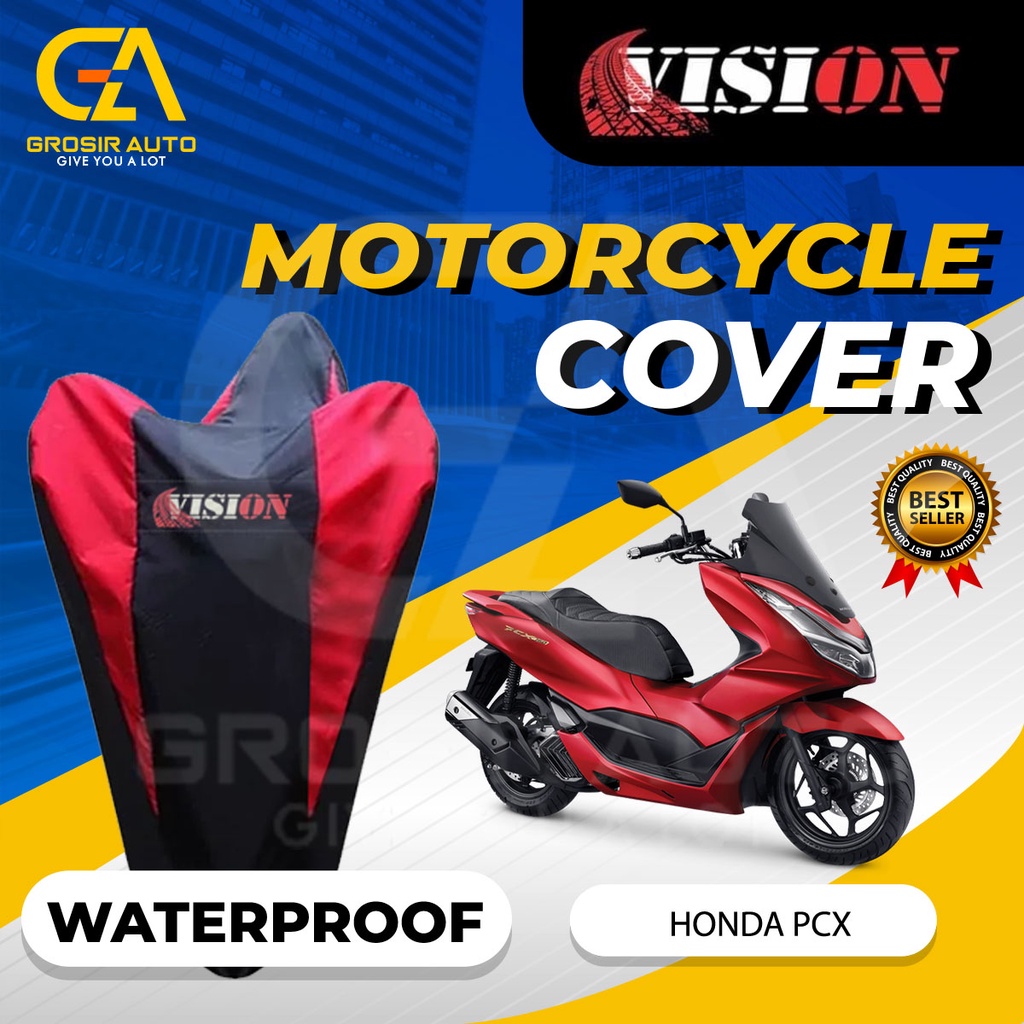 Sarung Motor PCX Anti air Vision / Cover Selimut Penutup Sarung Mantel Motor Vision