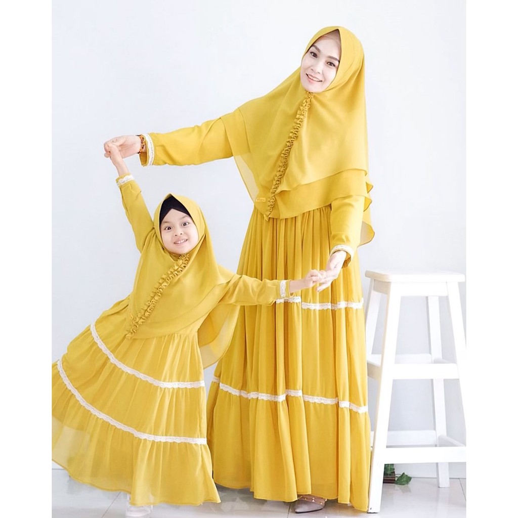 Set Gamis Canda Couple Gamis Canda Anak Gamis Canda Ibu Gamis Canda Ibu Dan Anak Gamis Lebaran Shopee Indonesia