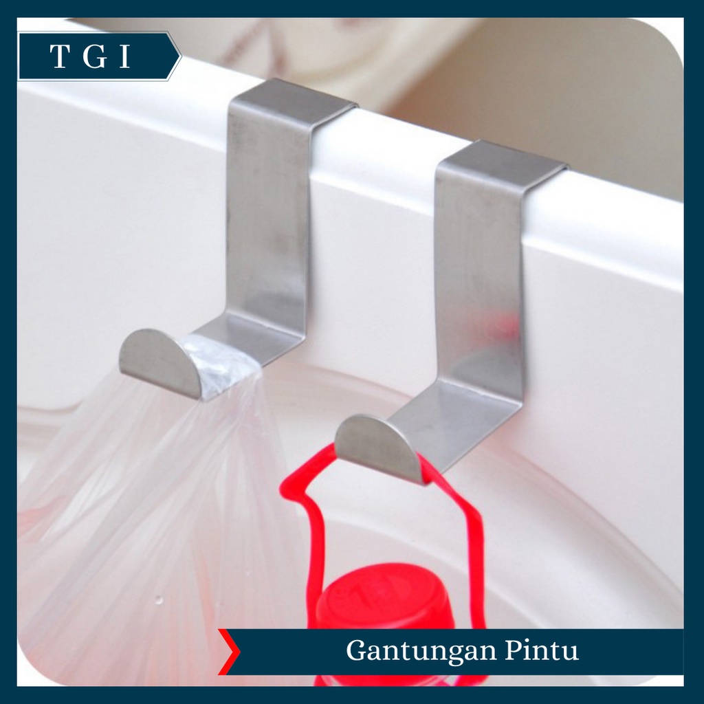 TGI - [1 PCS] GANTUNGAN PINTU LACI SEKAT STAINLESS STEEL ANTI KARAT MURAH | GANTUNGAN HOOK