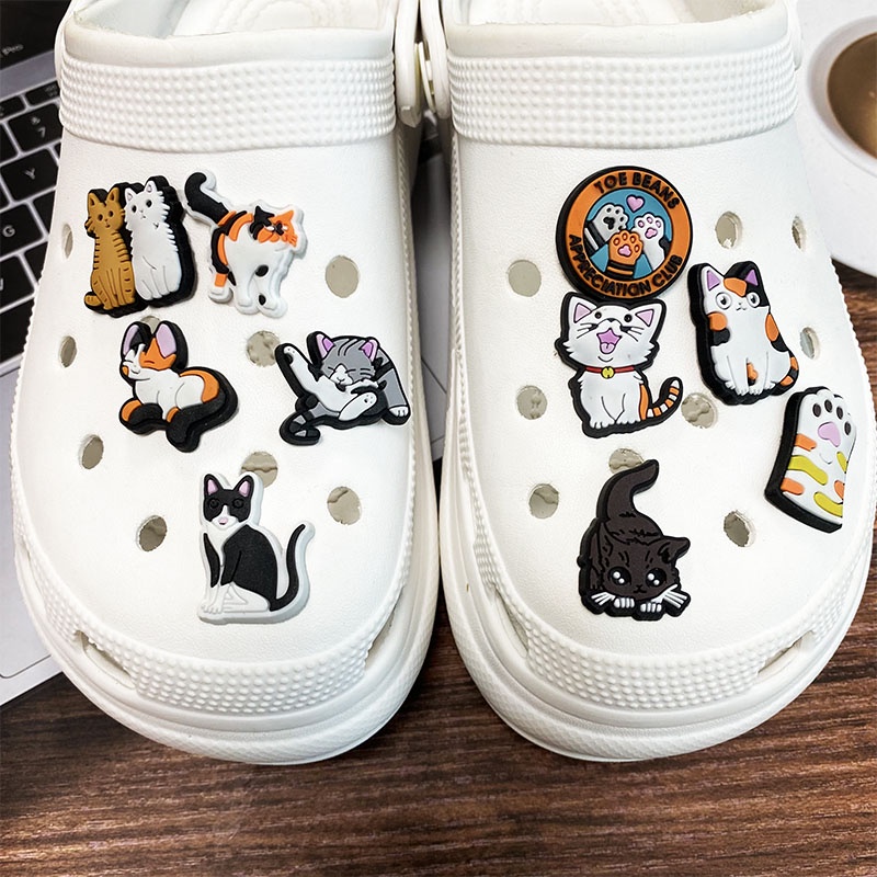 Hewan Kartun Lucu Pesona Sepatu Croc Pin Jibz DIY Aksesoris Dilepas Hias Sandal Sepatu Gesper Bakiak Anak Hadiah