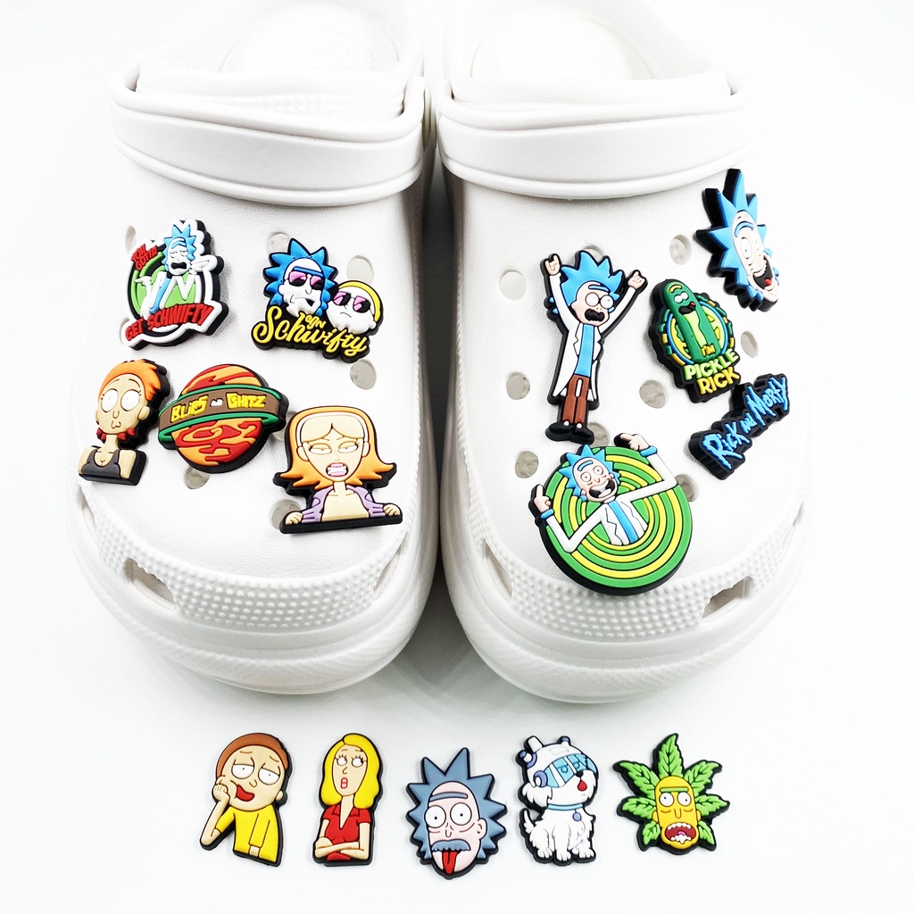 Hot Jual Karakter Kartun Lucu Jari Tengah Graffiti Series Croc Shoe Charms Pvc Shoe Flower Shoe Buckle Hole Dekorasi Sepatu