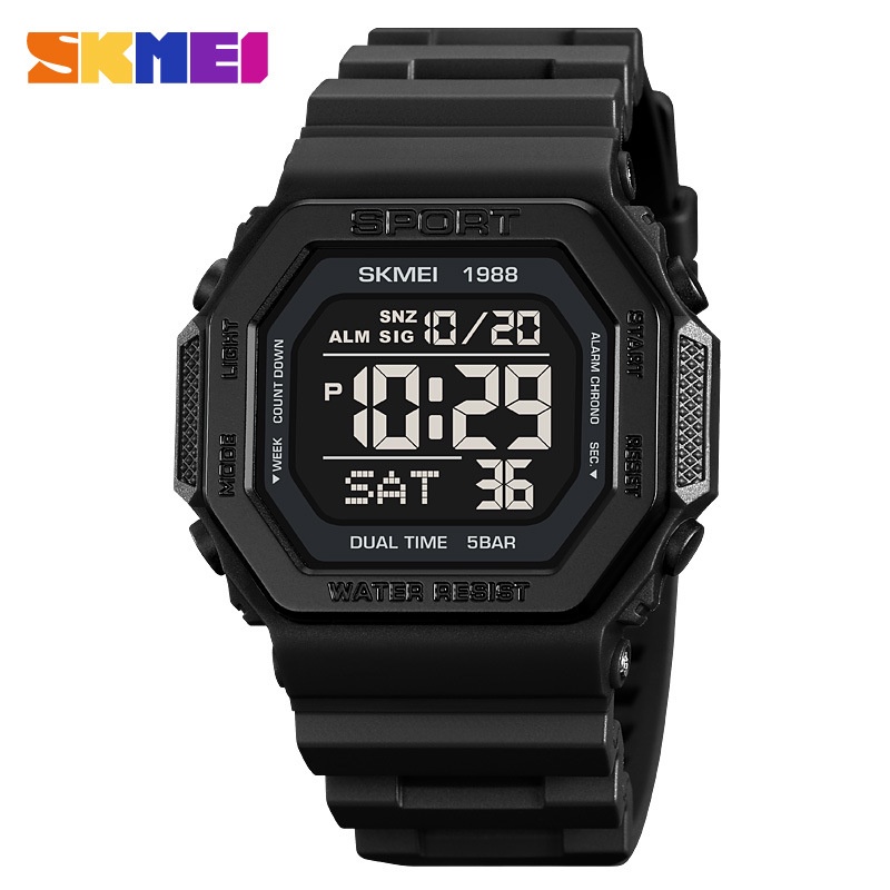 SKMEI 1988 Jam Tangan Pria Digital Sport Anti Air 5 Bar WATCHKITE WKOS