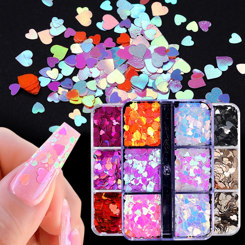 6kisi/kotak Ikatan Simpul Pesona Kuku Flatback Nail Art Perhiasan Butterfly Flower Beads Nail Rhinestones 3D Kuku Manicure Aksesoris