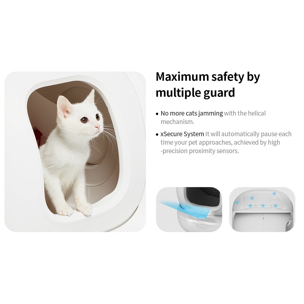 ⚡Garansi+ORI⚡PETKIT WiFi Kucing Litter Box 7L Automatic Self Cleaning App Control Cat Toilet Deodorization Cat Sandbox Big Size PETKIT PURA MAX MMY