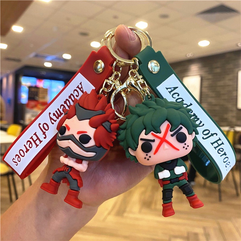 Kartun Animasi My Hero Academy Key Chain Green Valley Sudah Meledak Panjang Liontin Gantungan Kunci Haosheng