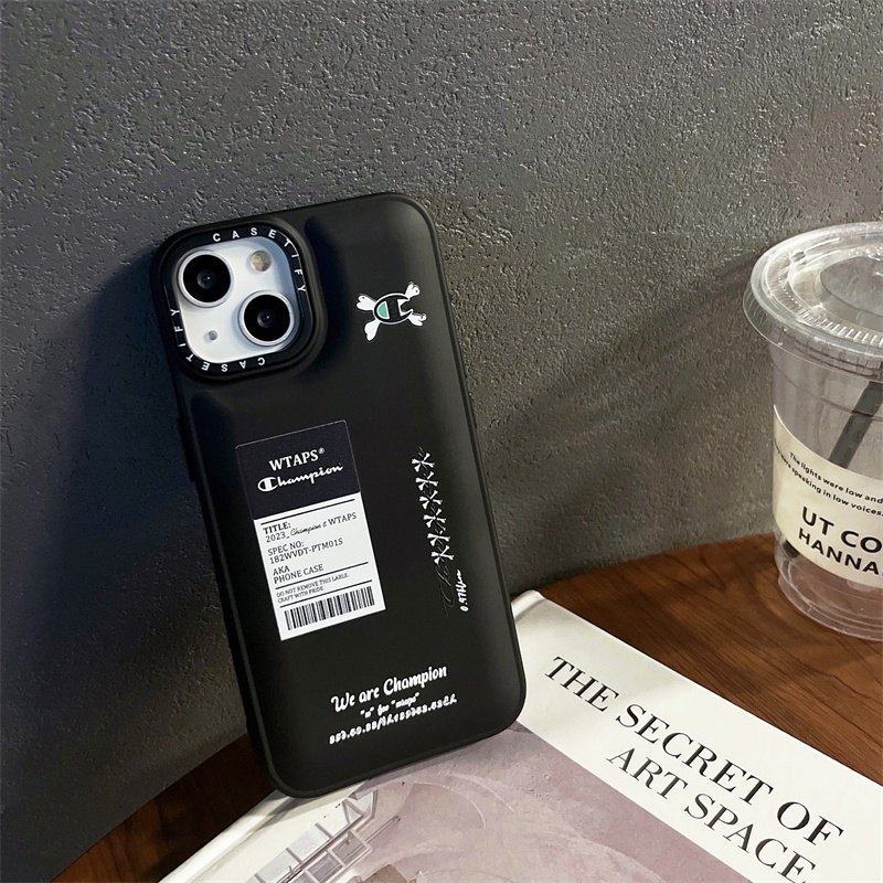 IPHONE Co-signed By Wtaps Down Jacket The Puffer Case Untuk Iphone11 12 13 Pro Max 13Pro X XR XS Lembut TPU Silikon Shockproof Cover