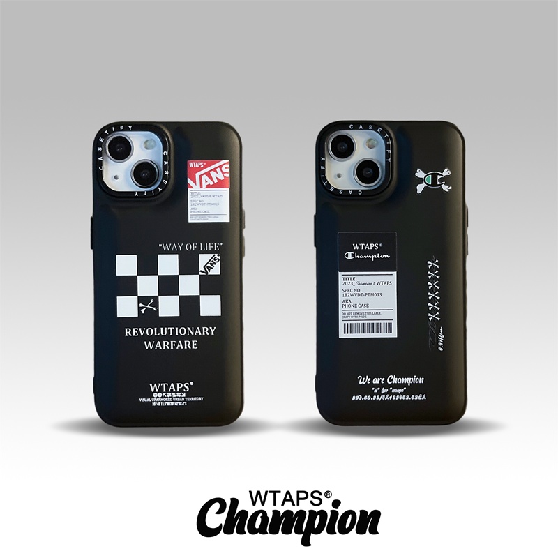 IPHONE Co-signed By Wtaps Down Jacket The Puffer Case Untuk Iphone11 12 13 Pro Max 13Pro X XR XS Lembut TPU Silikon Shockproof Cover