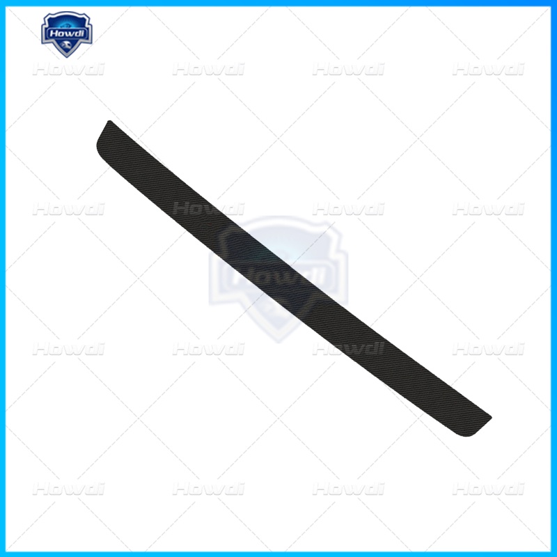 [4pc/Set] Pintu Mobil Side Step Sill Strip Serat Karbon Kulit Anti Gores Pelindung Sticker Fiber Ada logo