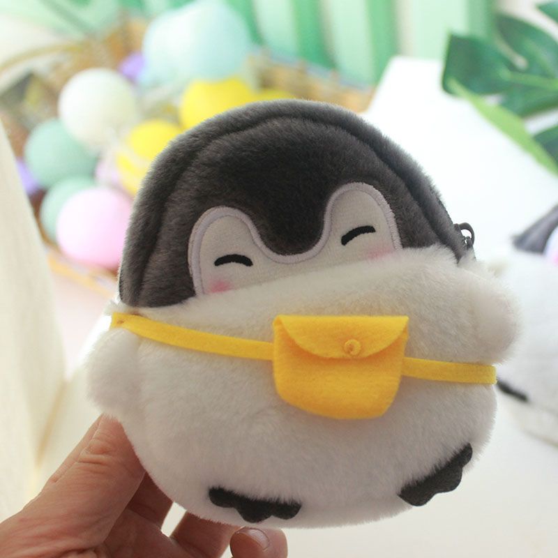 Sera Jepang energi positif penguin dompet koin penyimpanan kartu tas kecil tas penguin kecil liontin ponsel Messenger tas bahu