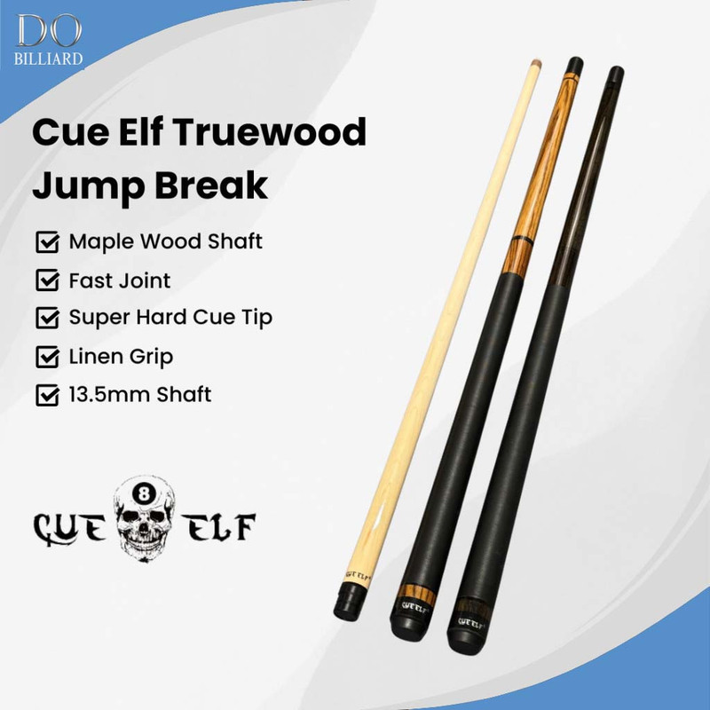 Stick Billiard CUE ELF TRUEWOOD Jump Break Cue / Stick Cue Elf Truewood Jump Break Dobilliard Cabang