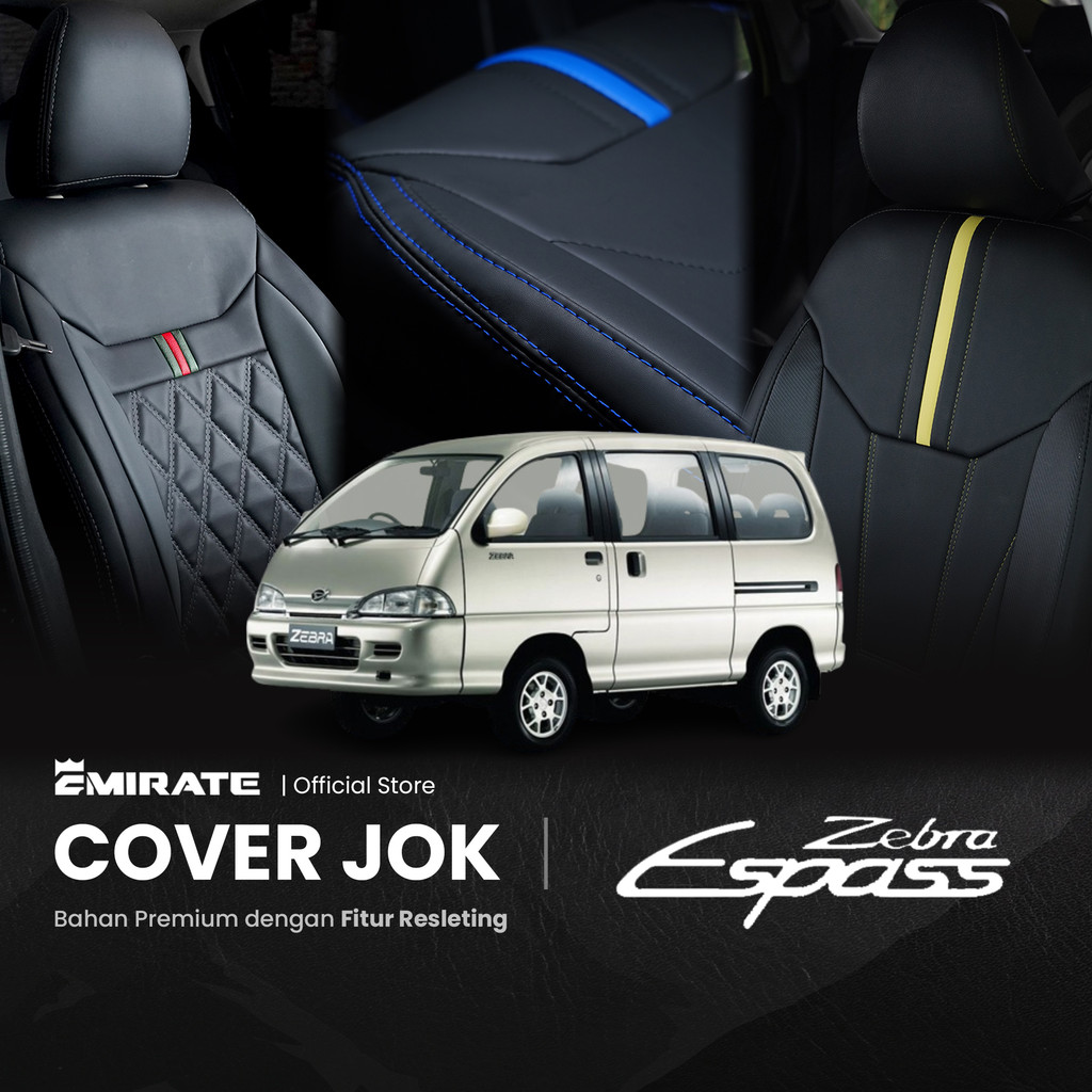 Sarung Jok Mobil Daihatsu Espass dengan Resleting  / Cover Jok Mobil Daihatsu Espass Fullset by Emir