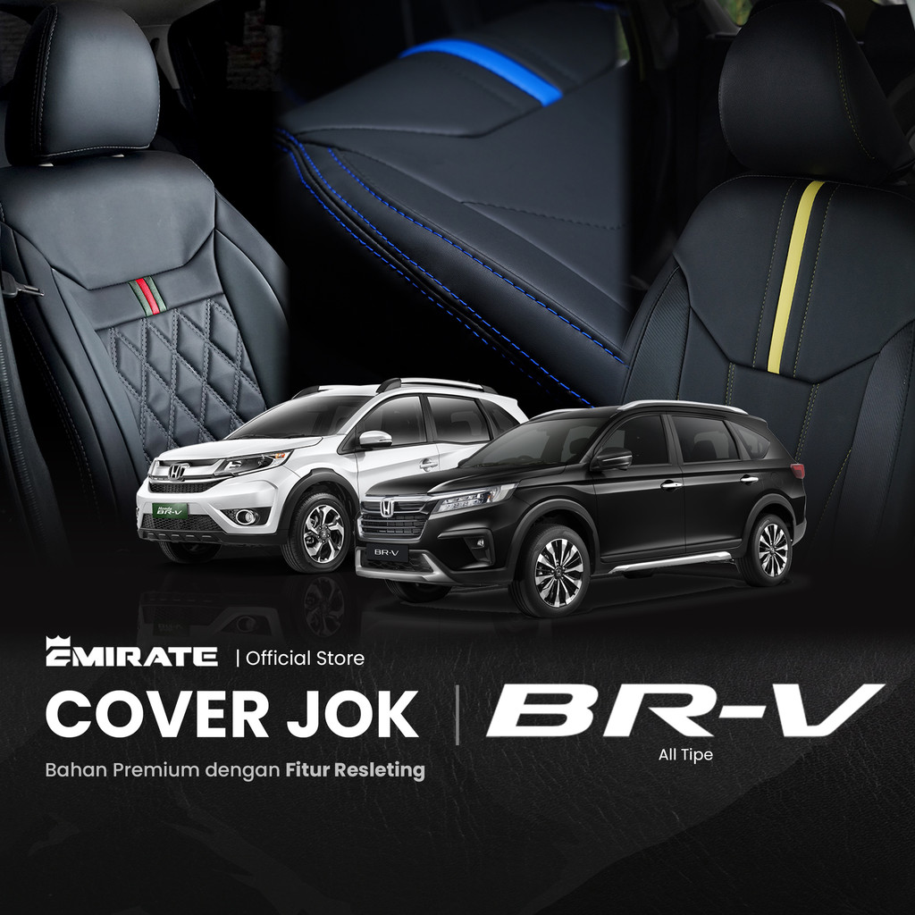 Sarung Jok Mobil Honda BRV dengan Resleting  / Cover Jok Mobil Honda BRV Fullset by Emirate Seat Cov
