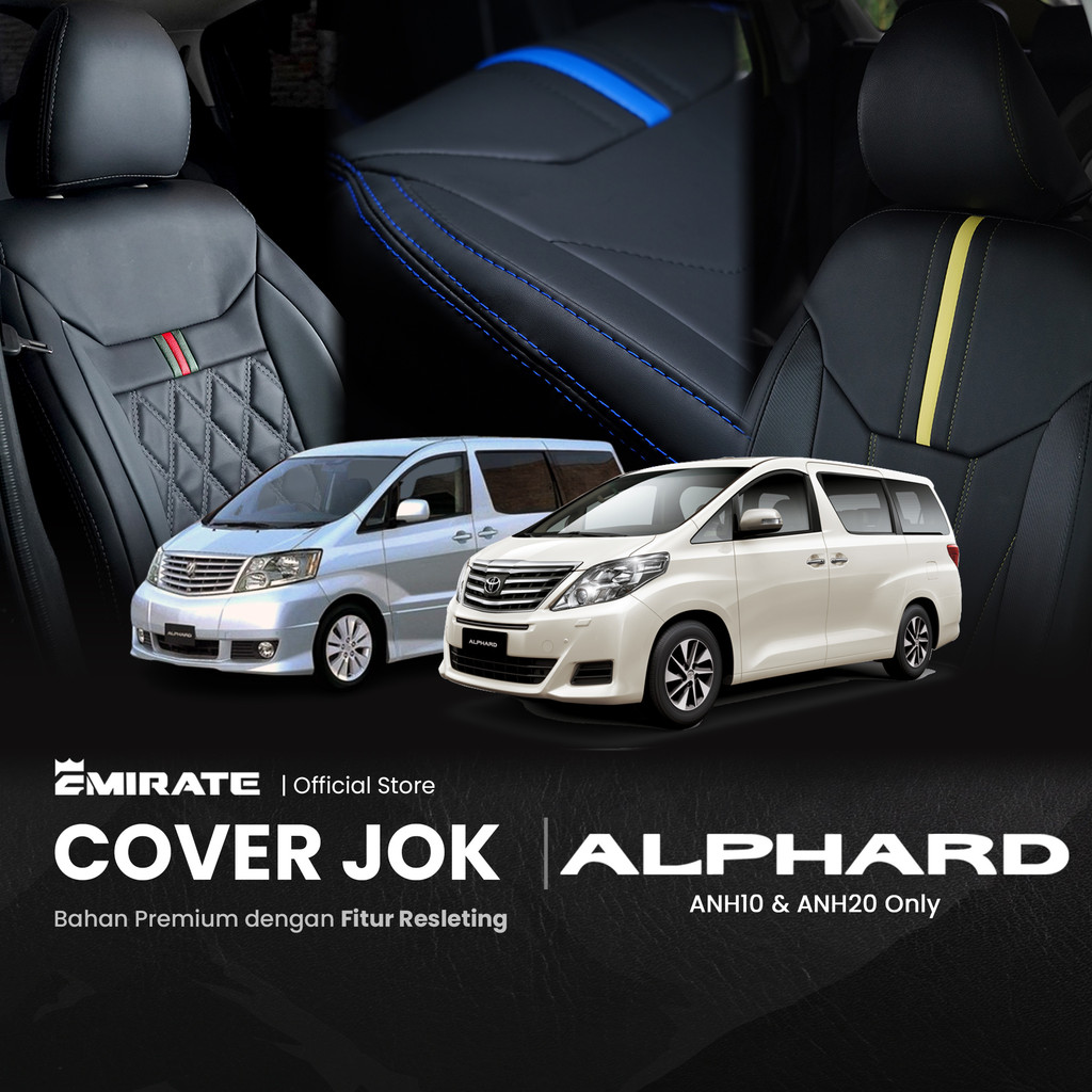 Sarung Jok Mobil Toyota Alphard dengan Resleting  / Cover Jok Mobil Toyota Alphard Fullset by Emirat
