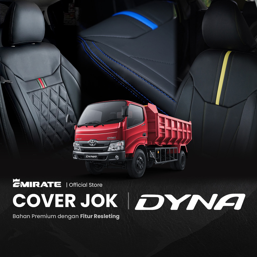 Sarung Jok Mobil Toyota Dyna dengan Resleting  / Cover Jok Mobil Toyota Dyna Fullset by Emirate Seat