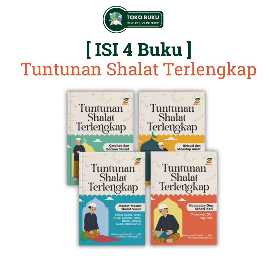Buku Tuntunan Sholat Lengkap Doa Zzikir Adi Hidayat Panduan Terjemahan Agama Ziyadbooks Official