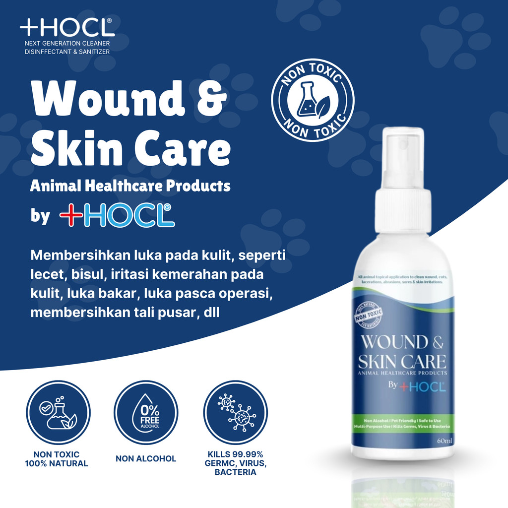 +HOCL WOUND & SKIN CARE 60 ml (ANTISEPTIK PEMBERSIH LUKA)