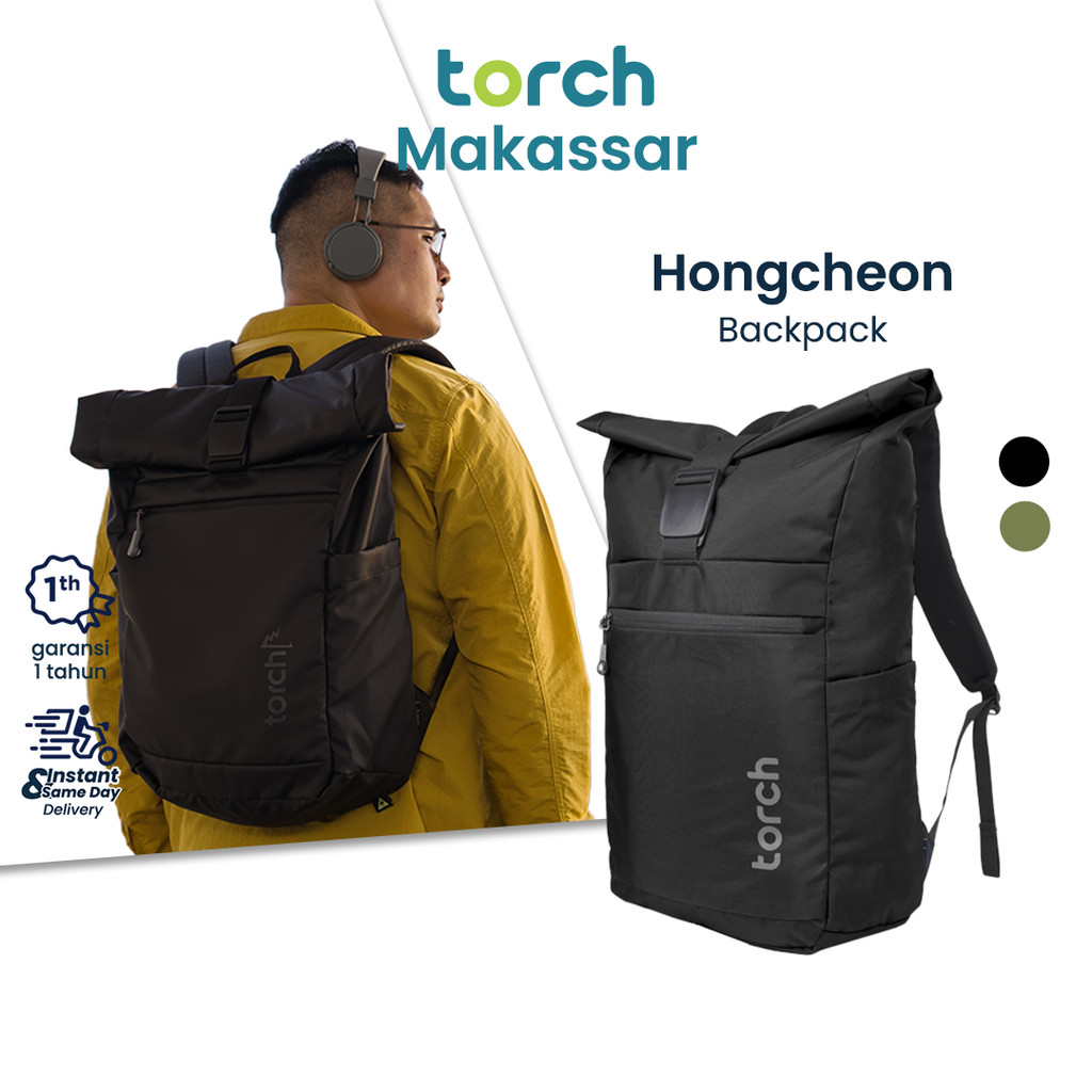 TORCH Hongcheon Tas Ransel Backpack Kuliah Kerja Tas Punggung Gendong Anti Air