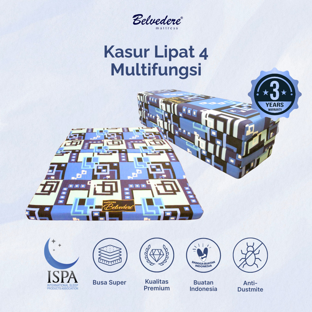 Belvedere Matras Kasur Busa Lipat 4 Kasur Lipat Tebal