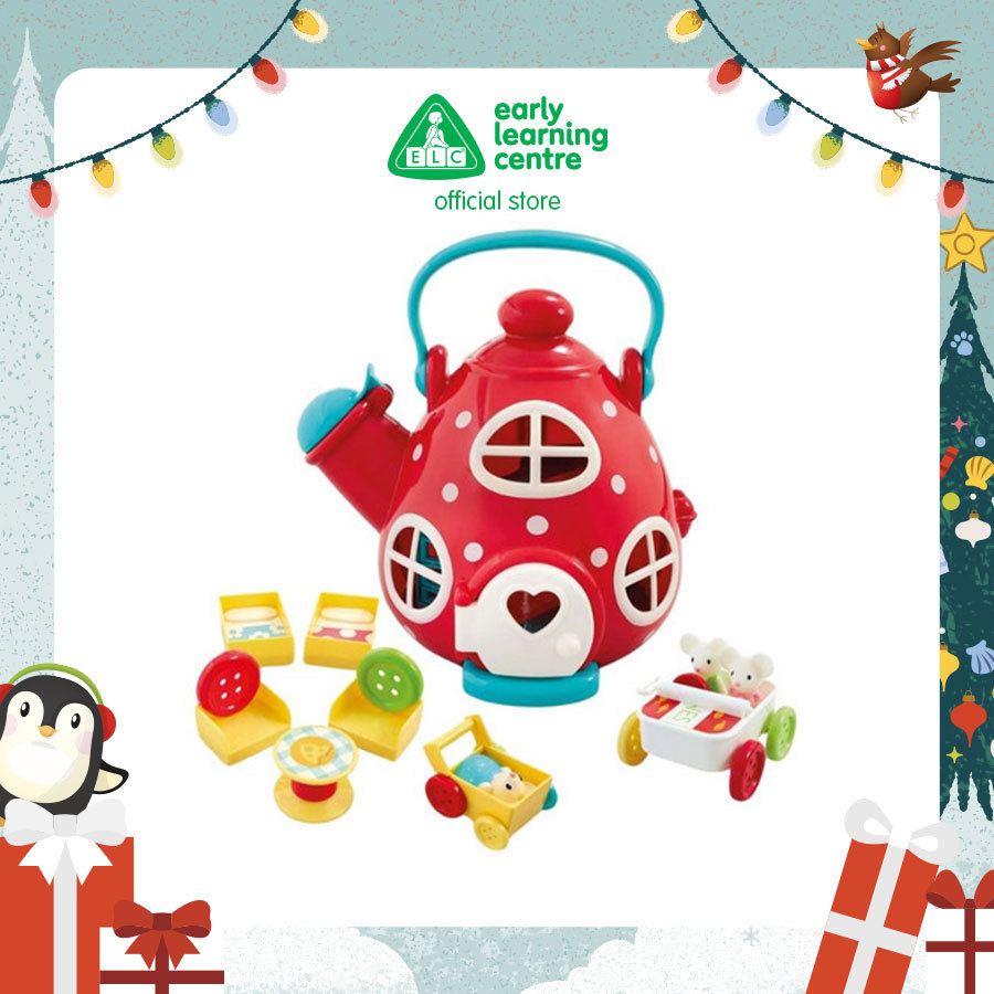 ELC Happyland Kettle Cottage Playset - Mainan Pretend Play Rumah Boneka Ketel Anak Balita 2 Tahun