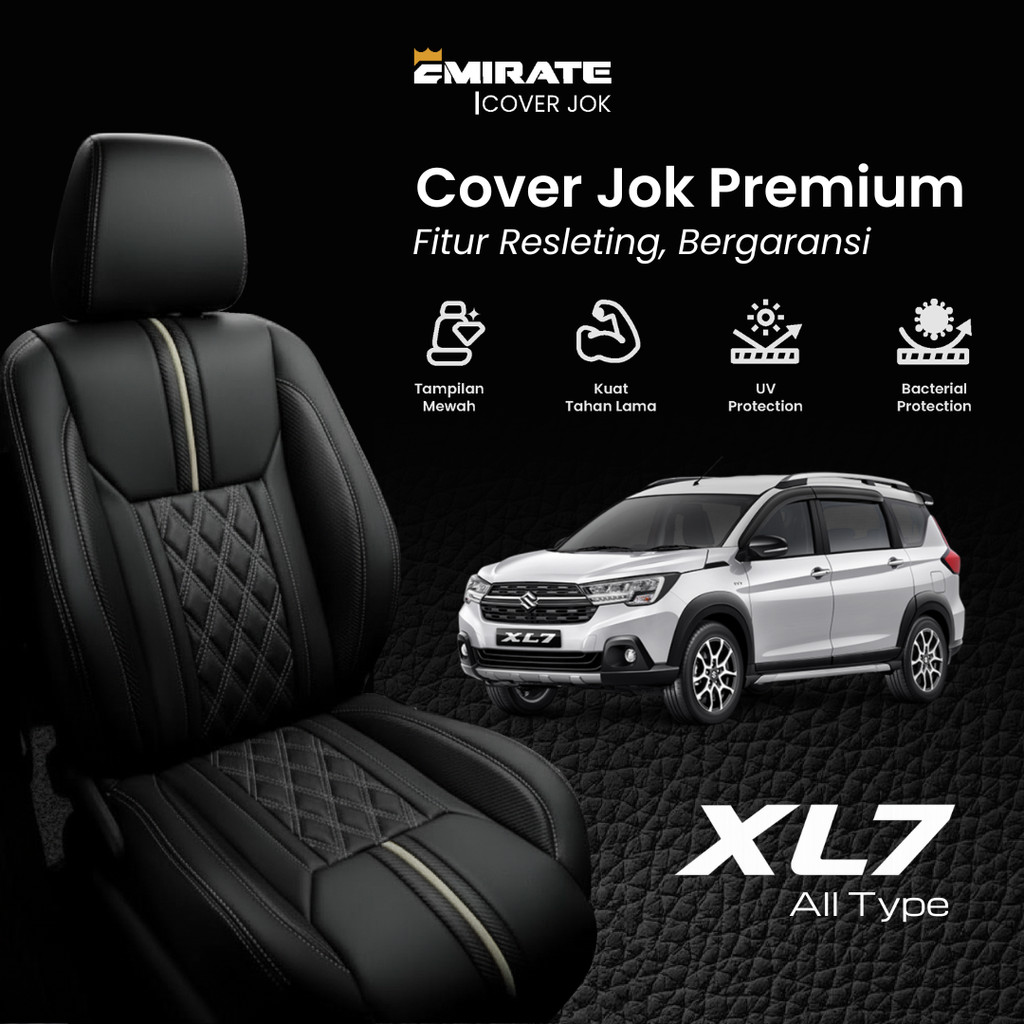Sarung Jok/Cover Jok Premium Emirate dengan Resleting Mobil Suzuki Xl 7