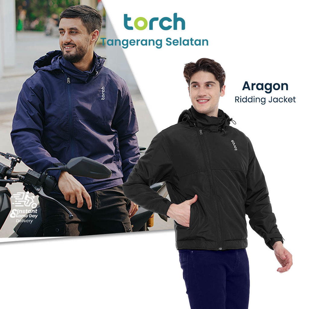TORCH Aragon Jaket Motor Windproof Pria Wanita Jaket Touring