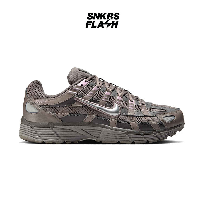 NIKE P6000 Cave Stone Metallic Silver Sepatu Sneakers Pria - CD6404202 - Size 40.5
