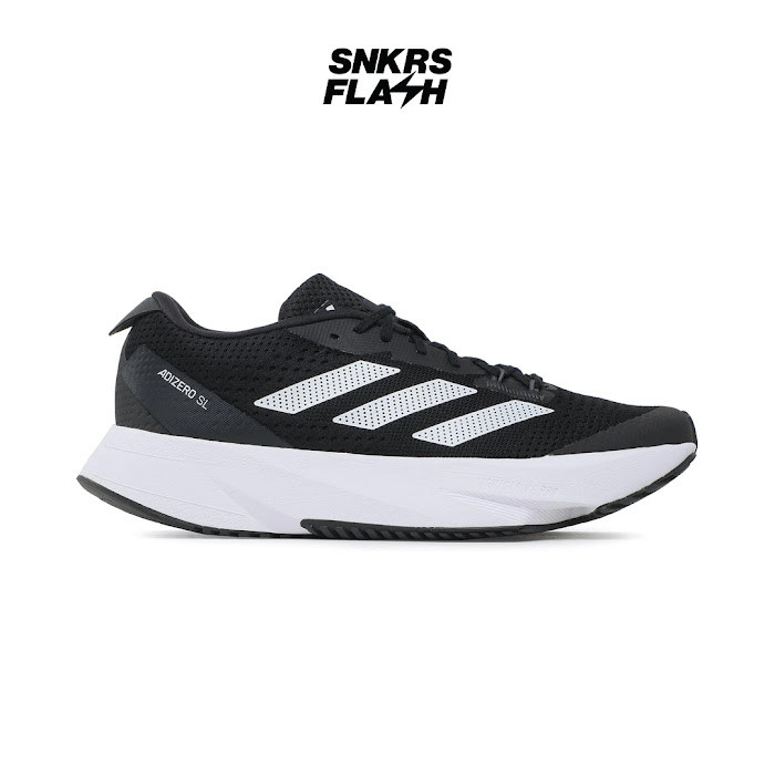 ADIDAS Adizero Sl Core Black White Sepatu Lari Pria - HQ1349 - Size 44