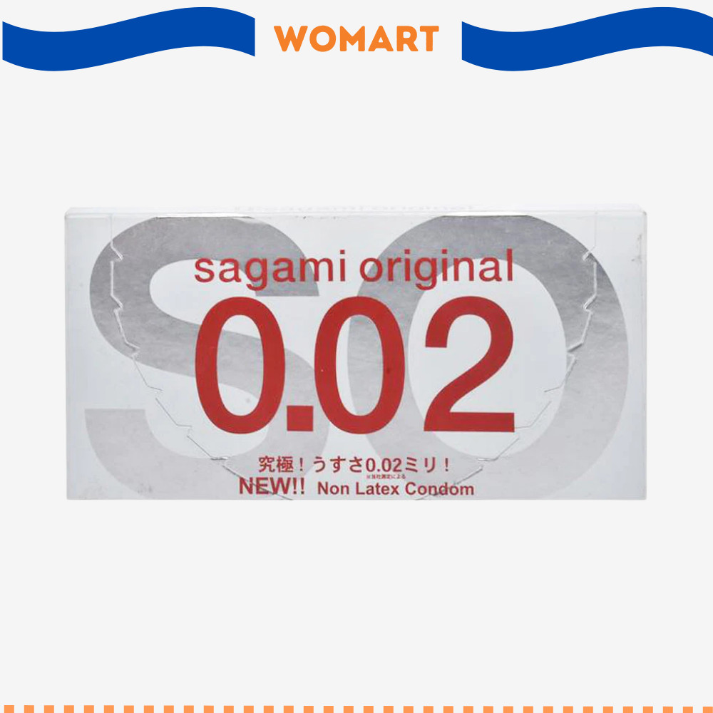Kondom Sagami Original 002 Ukuran S Isi 2 Pcs - Kondom Tipis Womart