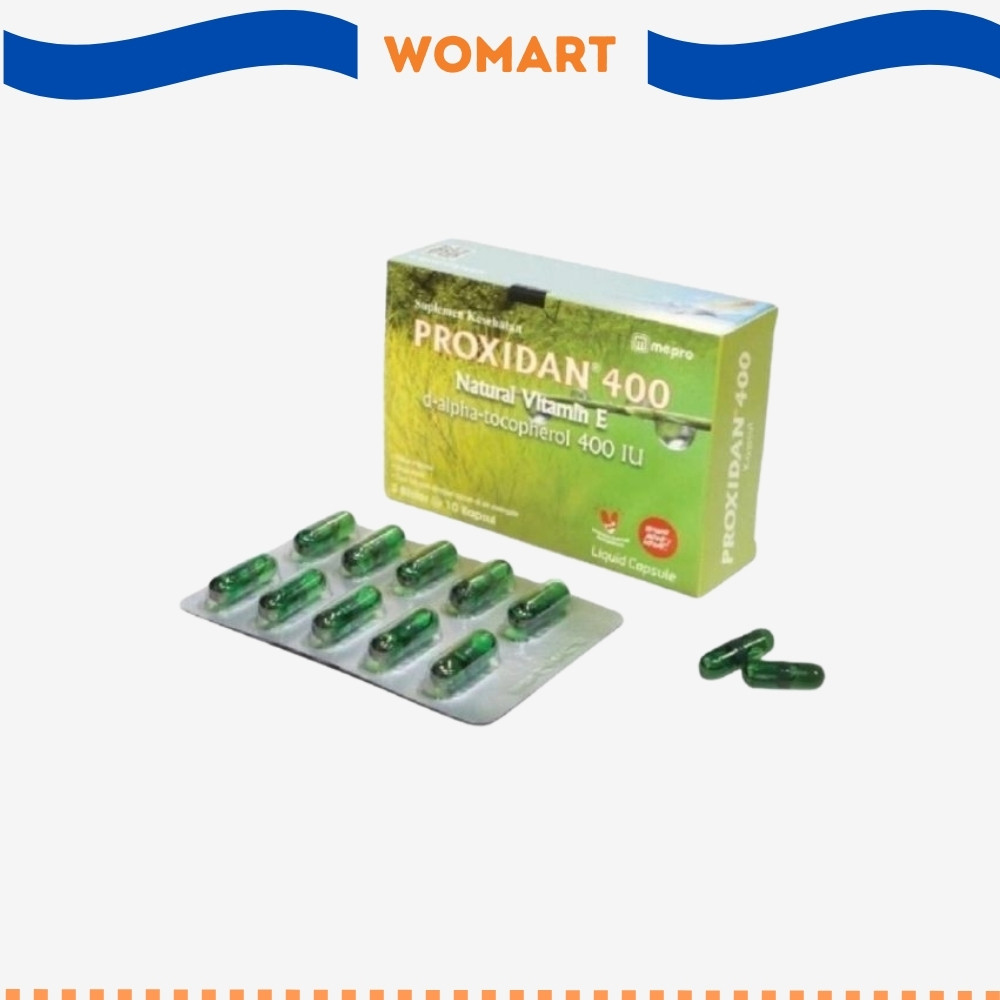Proxidan Natural Vitamin E 400 Mg - 10 Kapsul Womart