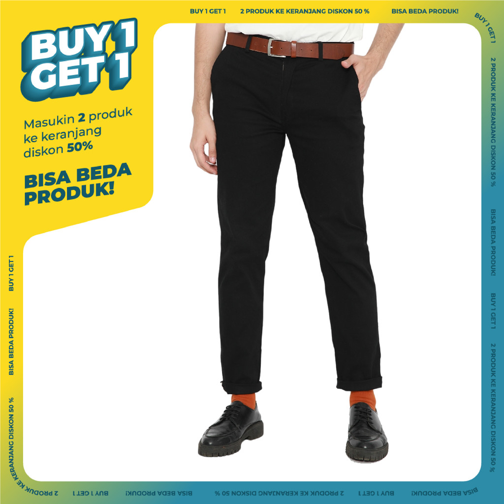 Erigo Chino Pants Sirius Black - Celana Panjang Chino Unisex