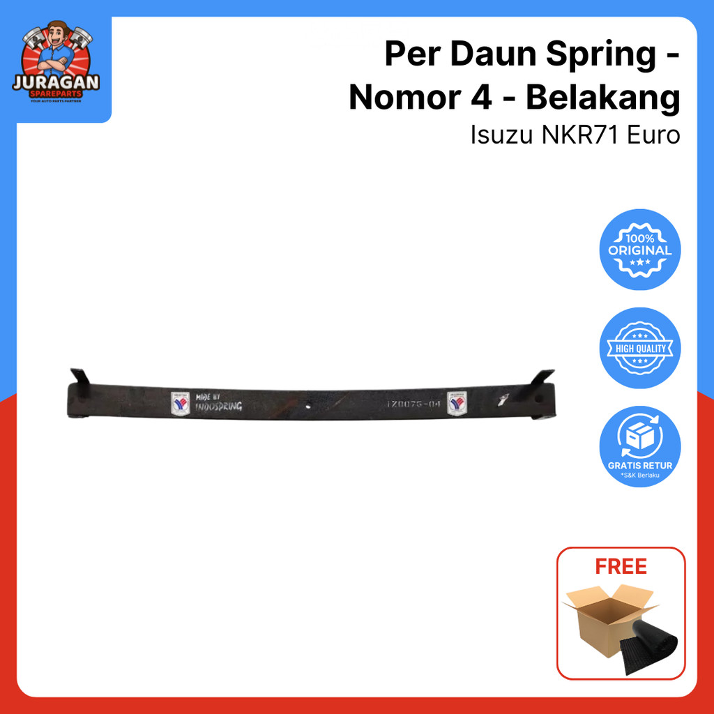 Per Daun Spring Isuzu Nkr71 Eur - Nomor 4 - Belakang