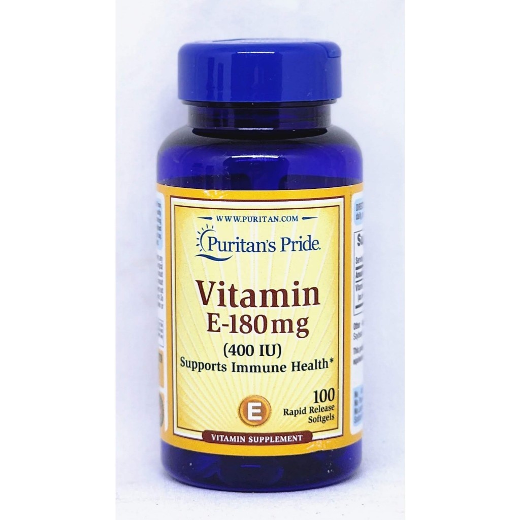 Baru Puritan VITAMIN E 400IU 180 MG 268 MG 1000IU 450 MG Antioksidan Janin Sehat Mata Sehat Hormon