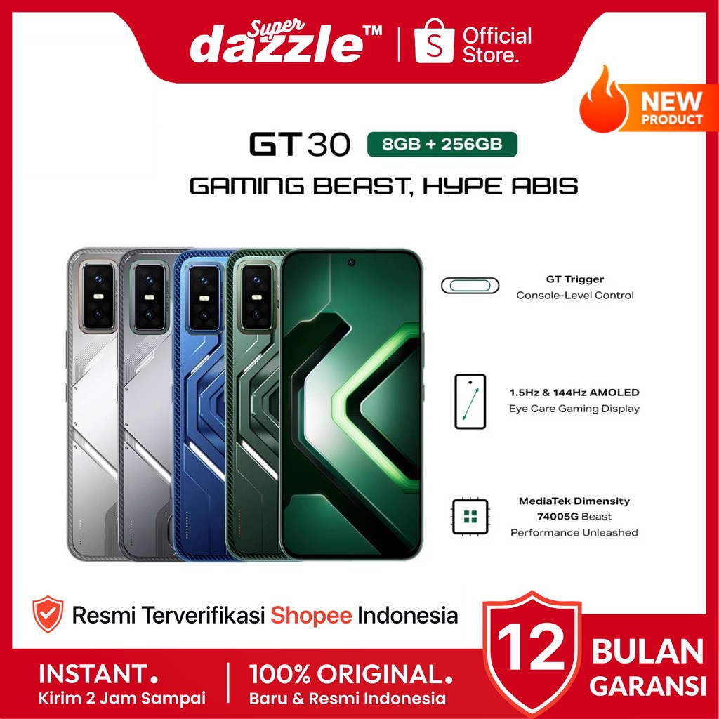 HP INFINIX GT 30 5G 8/256 GB Original Garansi Resmi Official Store Handphone Ori