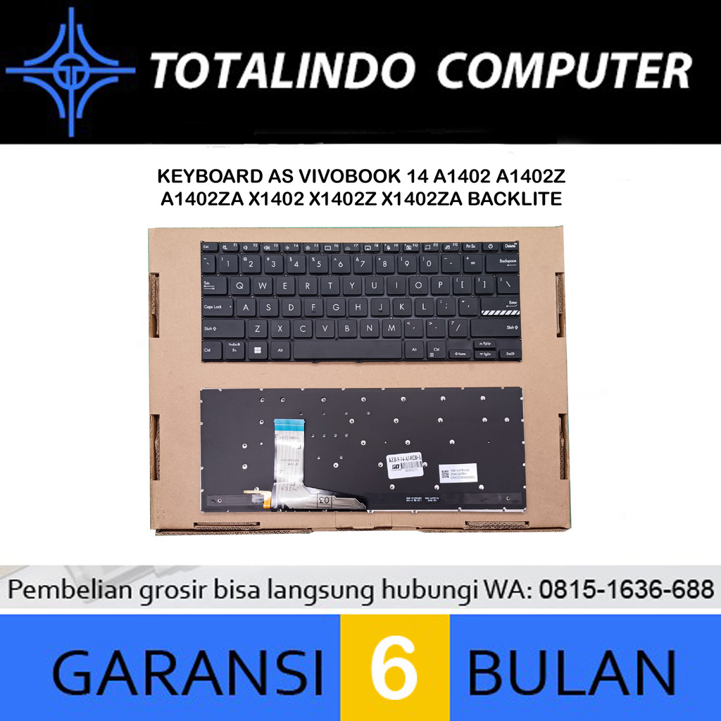 Keyboard Asus Vivobook 14 a1402 a1402z a1402za Backlite